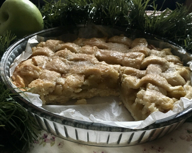 Pie de manzana festivo