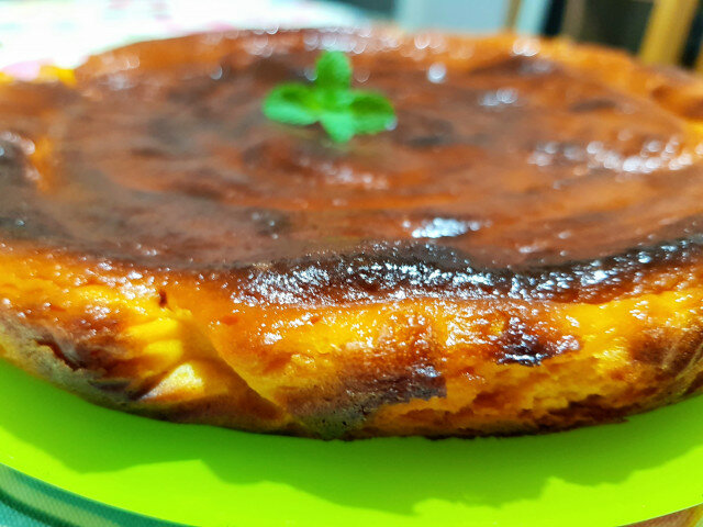 Tarta de queso con calabaza y mascarpone