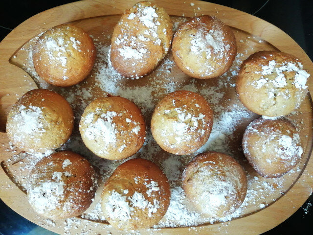 Muffins de manzana con nueces