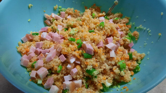 Albóndigas de quinoa con bacon