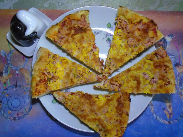 Masa de pizza cetogénica