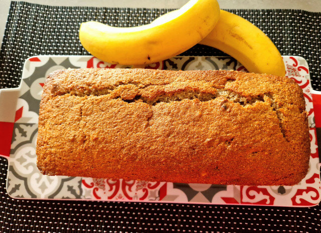 Pan de plátano con harina integral