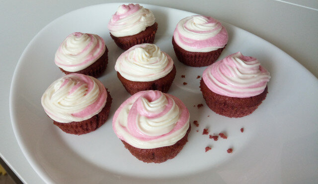 Cupcakes Red Velvet con Mascarpone