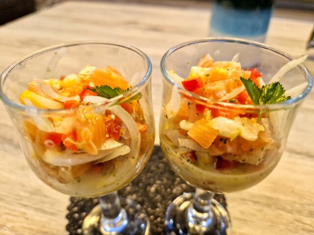 Ceviche de salmón