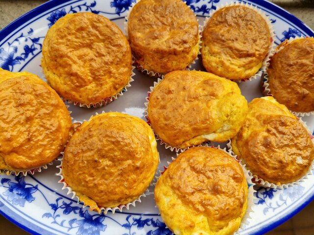 Muffins salados de zanahoria y queso