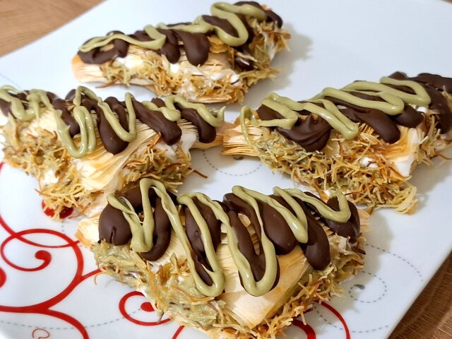 Pastel de Dubai con Masa Filo