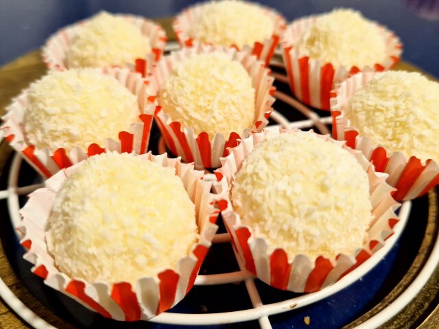 Bombones de chocolate blanco y mascarpone